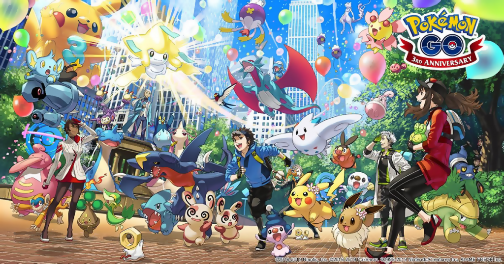 hird anniversary event of Pokémon GO